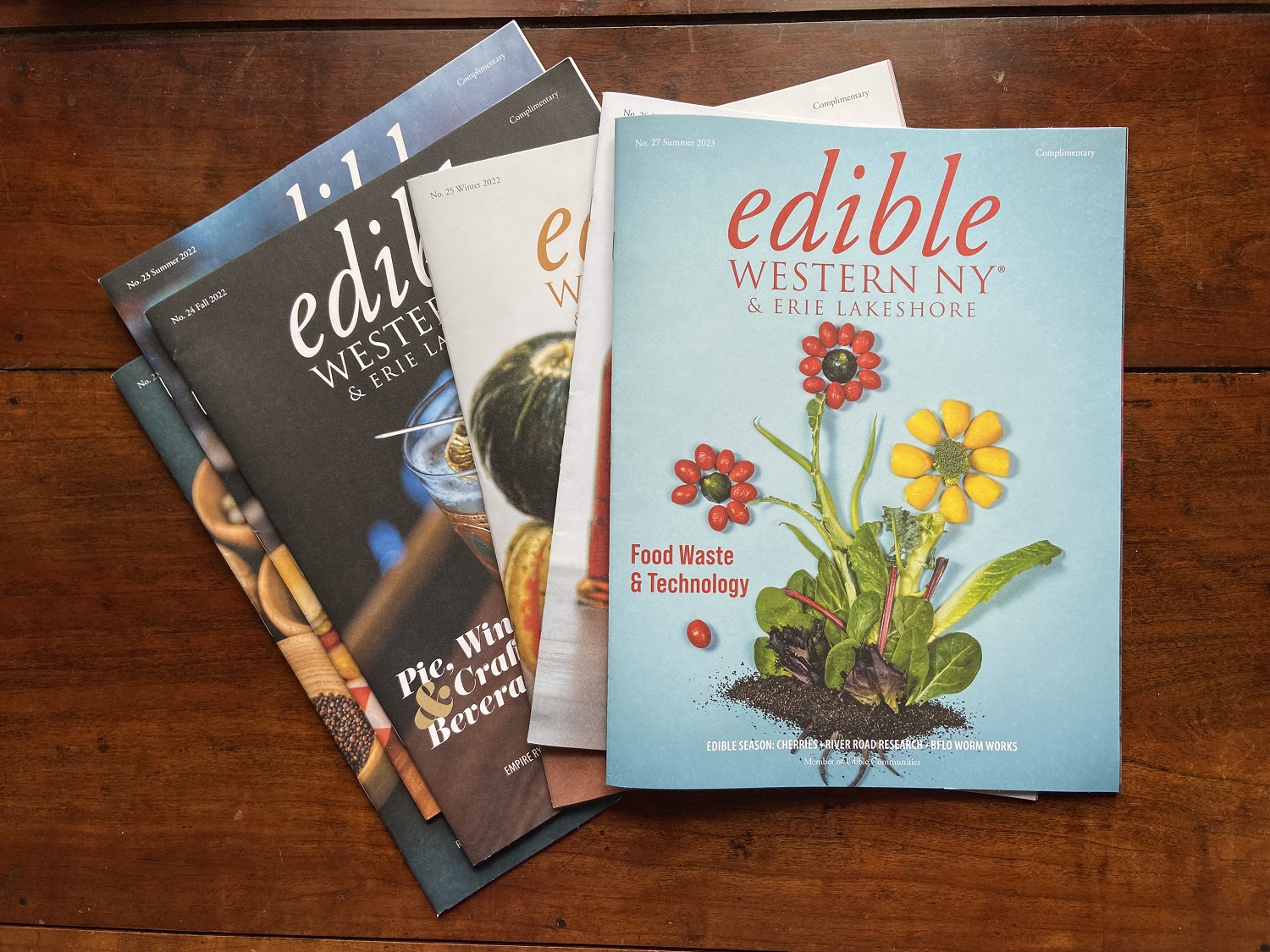 Edible Western NY magazines from 2022 and 2023