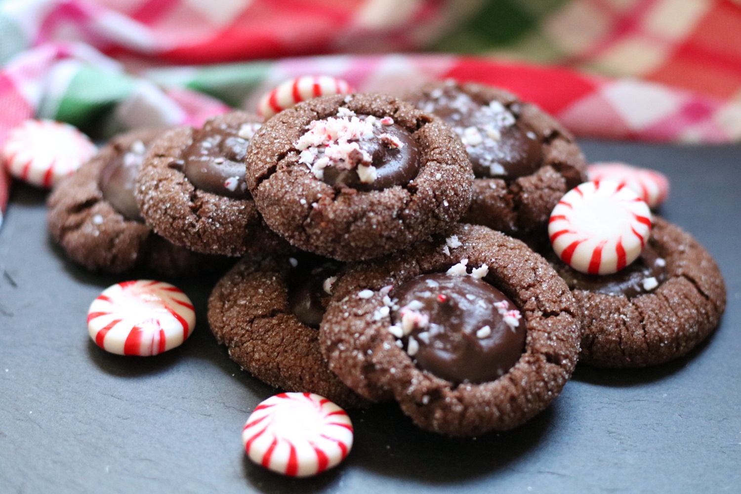 Peppermint Mocha Thumbprints 