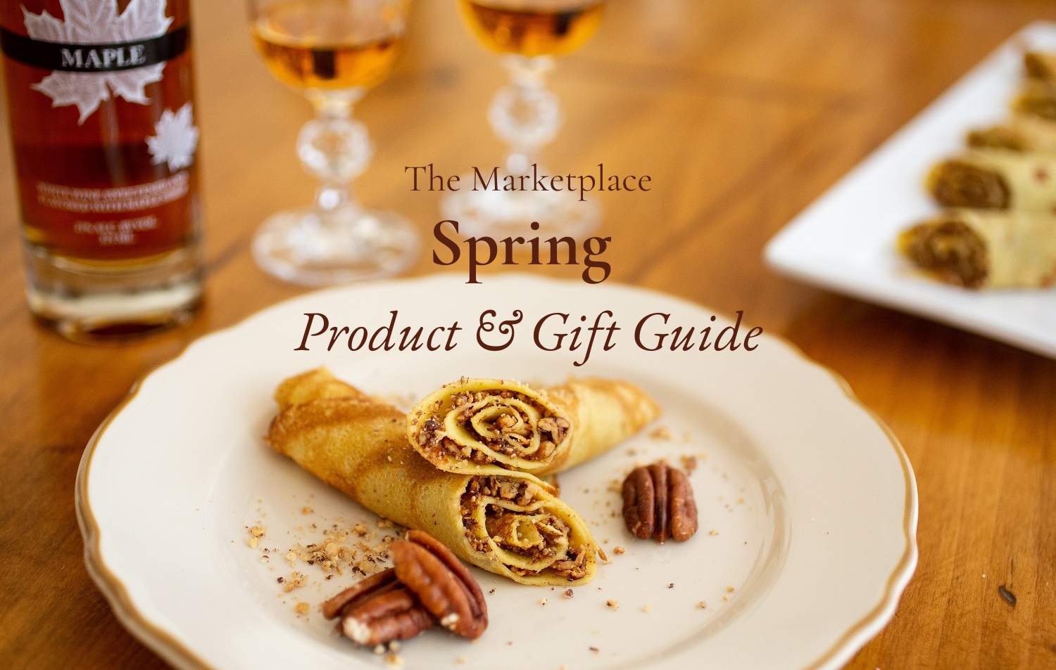 Maple liqueur and French crepes at Johnson Estate Winery