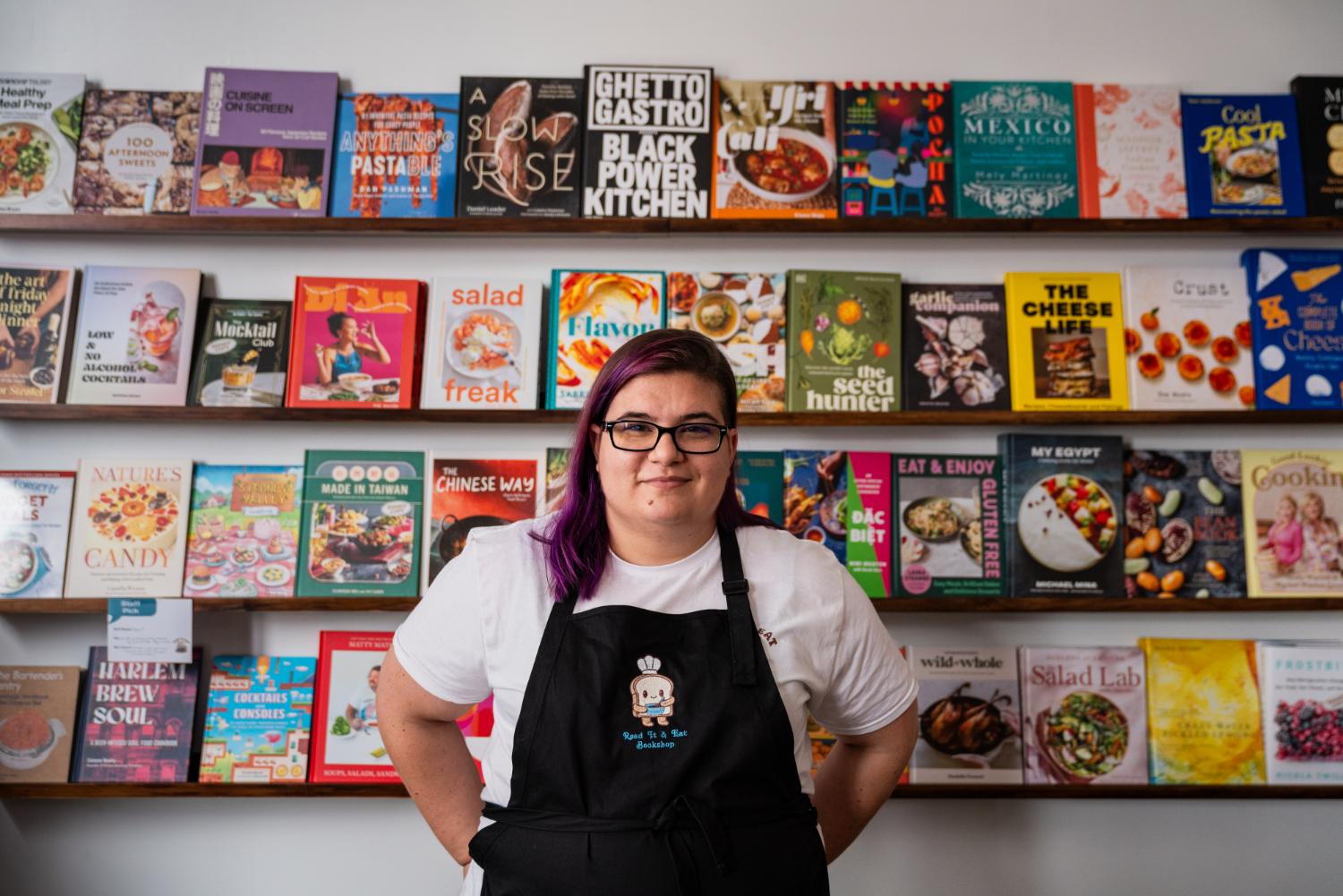 Kim Behzadi at Read It and Eat Bookshop in Buffalo, NY