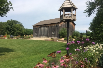 Gardens and barn | Goodell Gardens | Edinboro, PA