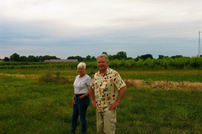 Robin and Duncan Ross, co-owners of Arrowhead Spring Vineyards in Lockport, NY