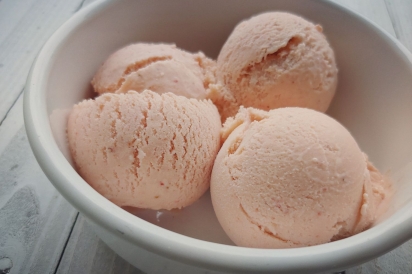 Strawberry ice cream | duck eggs | Edible Western NY