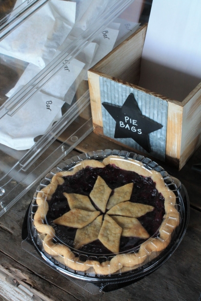 Blueberry pie at the Burdick Blueberries farm store