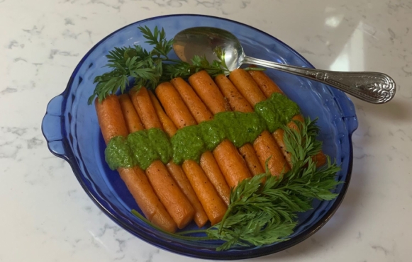 Smoky Roasted Carrots with Chimichurri Sauce | Edible Western NY