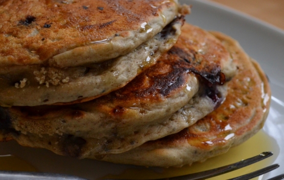 Laurens Vegan and Gluten Free Pancakes with Blueberries