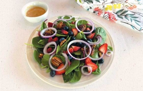 Very Berry Salad with Blood Orange Poppy Seed Dressing