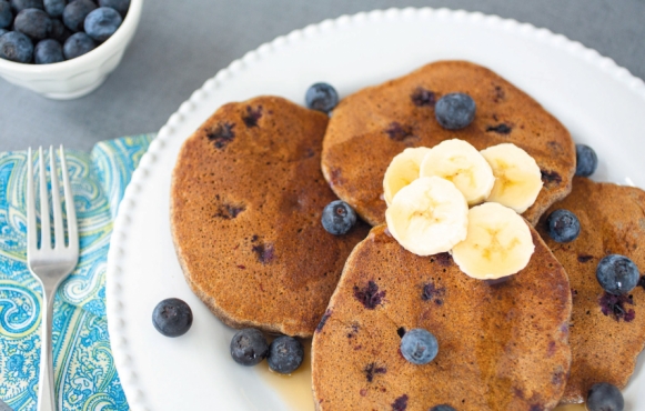 Buckwheat and Blueberry Pancakes