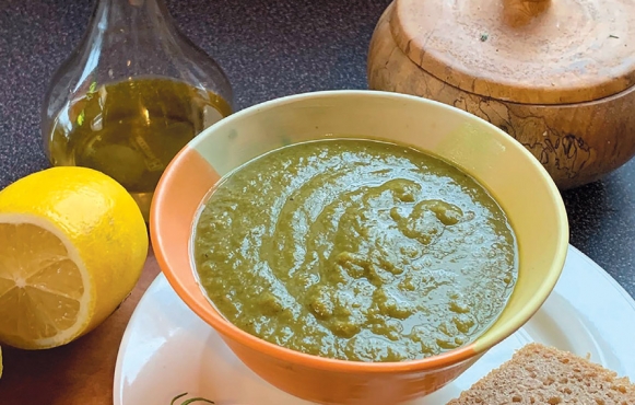 Creamy Asparagus Soup without the cream | Edible Western NY Early Summer 2021 | Jen Maffett
