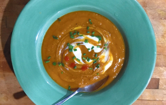 Simple Curried Squash Soup