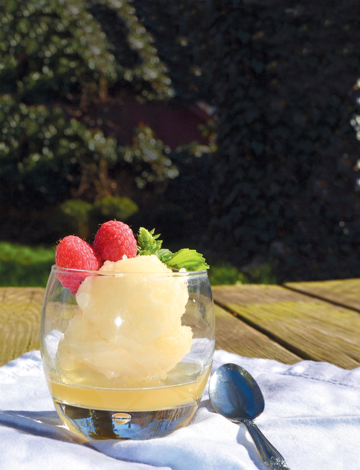 Lemon Lime Basil Homemade Herb-Infused Sorbet